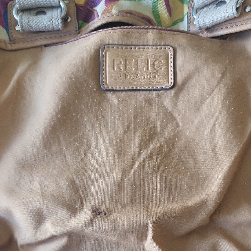 Relic: Floral Canvas Tote Bag - Picture 4 of 5